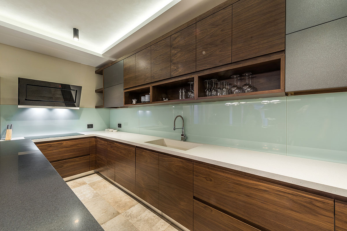 New kitchen in luxury home